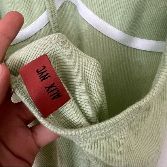 Alix NYC Pierce stretch jersey halter midi dress size medium green - Picture 9 of 9